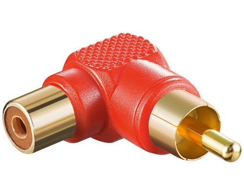 RCA Adapter 90°, red