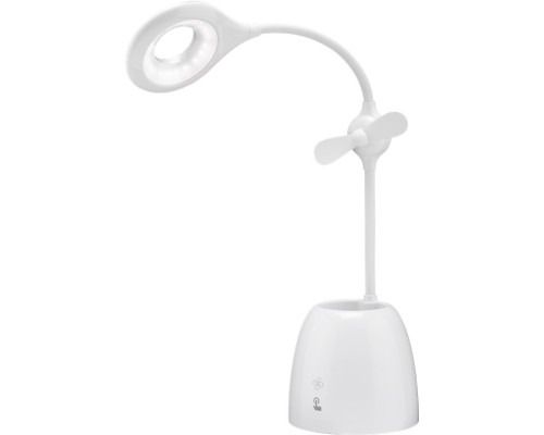 LED Desk Lamp Fan + Pen Box
