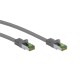 CAT 8.1 S/FTP patch cord, AWG 26, grey