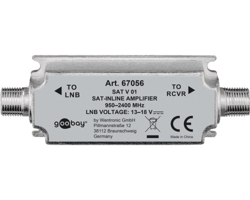 SAT Inline Amplifier 950 MHz - 2400 MHz