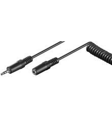 Headphone Extension Cable 3.5 mm, coiled cable