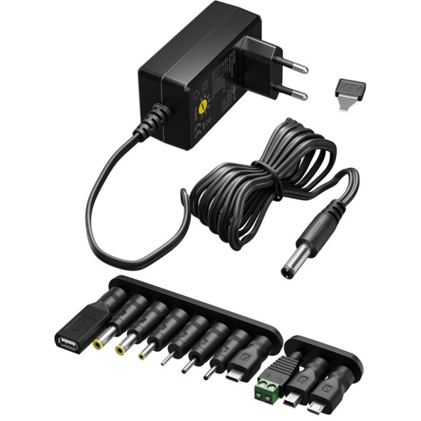 Goobay Universal Power Supply 3V-12V 27W Max