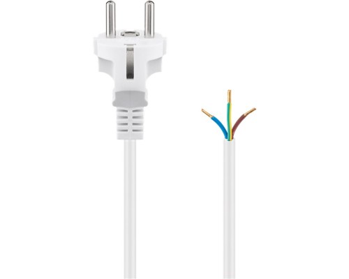 Protective Contact Cable for Assembly, 1.5 m, White