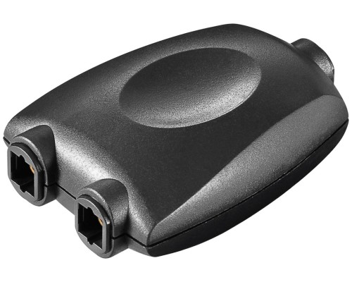 TOSLINK 1-to-2 Digital Audio Splitter, black