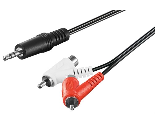 Audio Cable Adapter, 3.5 mm Male to Stereo RCA Male/Female