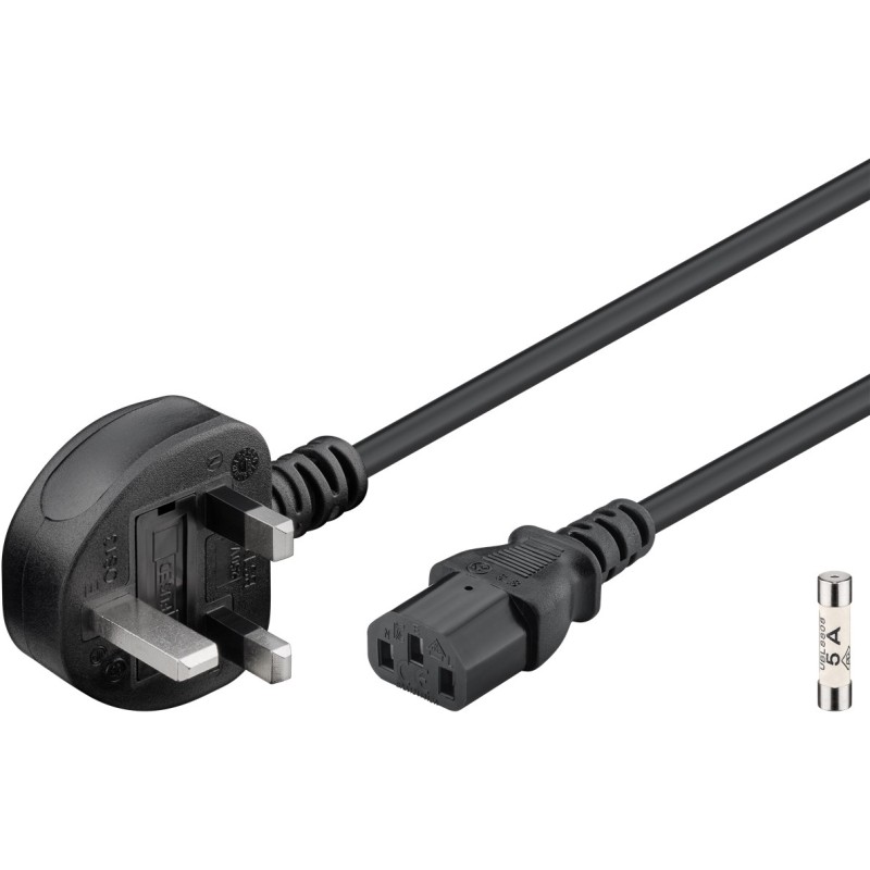 Goobay UK Mains Power Cord C13 1.8m