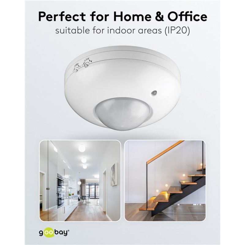 Goobay PIR Motion Sensor White