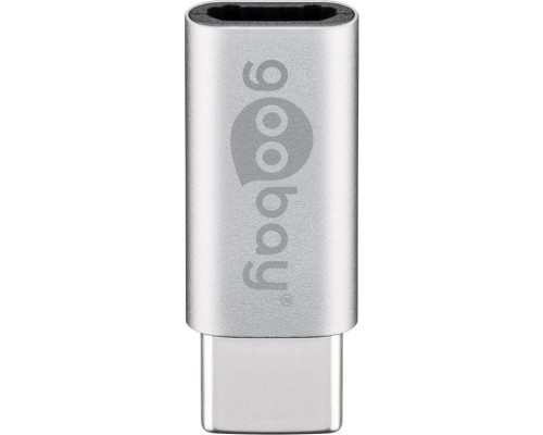 USB-C™ to USB 2.0 Micro-B Adapter, Silver