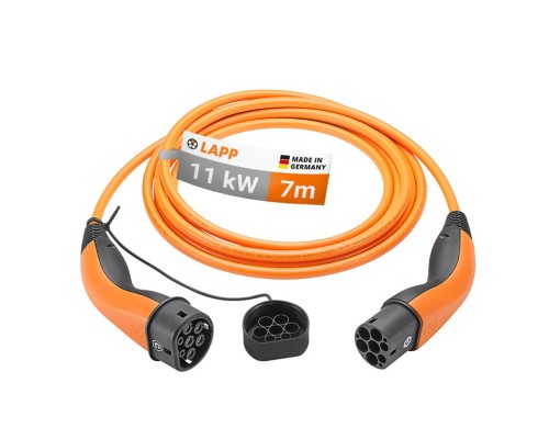 Type 2 Charging Cable, up to 11 kW, 7 m, orange
