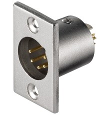 Microphone Chassis Male Socket, XLR male (5-pin)