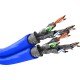 CAT 7A+ Duplex Network Cable, S/FTP (PiMF), blue