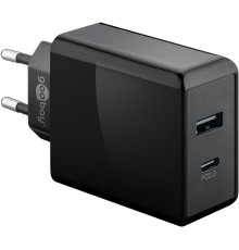 Dual USB-C™ PD (Power Delivery) Fast Charger (28 W), Black