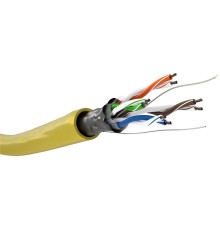 CAT 5e Network Cable, F/UTP, 100 m, yellow