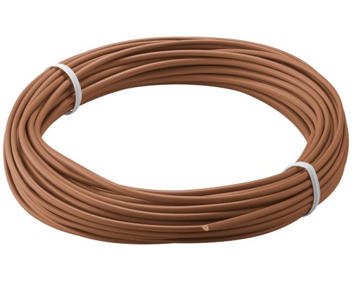 Insulated Copper Wire, 10 m, brown