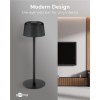Goobay Wireless LED Table Lamp, Size S, 25 cm, black