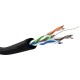 CAT 5e outdoor network cable, U/UTP, black