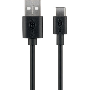 Goobay USB-A to USB-C Cable 0.5m Black