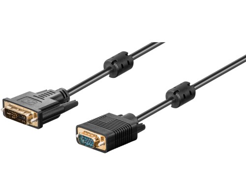 DVI-A/VGA Full HD Cable, gold-plated