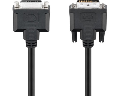 DVI-D Full HD Extension Cable Dual Link, nickel-plated