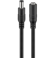 DC Extension Cable (5,5x2,1mm) 3 m, Black