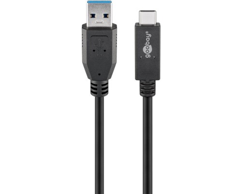 USB-C™ Cable USB 3.2 Gen 2, 3 A, 1 m, Black
