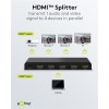 Goobay 1 to 4 HDMI Splitter 4K 30Hz Black