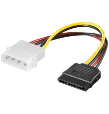 PC Power Cable/Adapter, 5.25 Inch Male to SATA