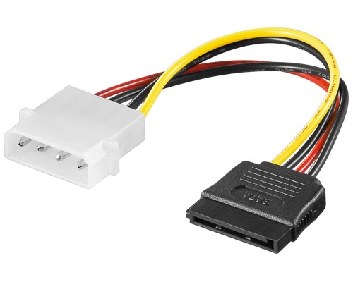 PC Power Cable/Adapter, 5.25 Inch Male to SATA