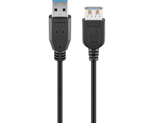 USB 3.0 SuperSpeed Extension Cable, Black