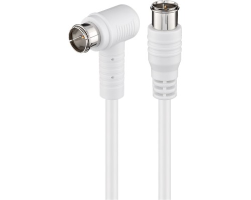 Angled SAT Antenna Cable (80 dB), Double Shielded