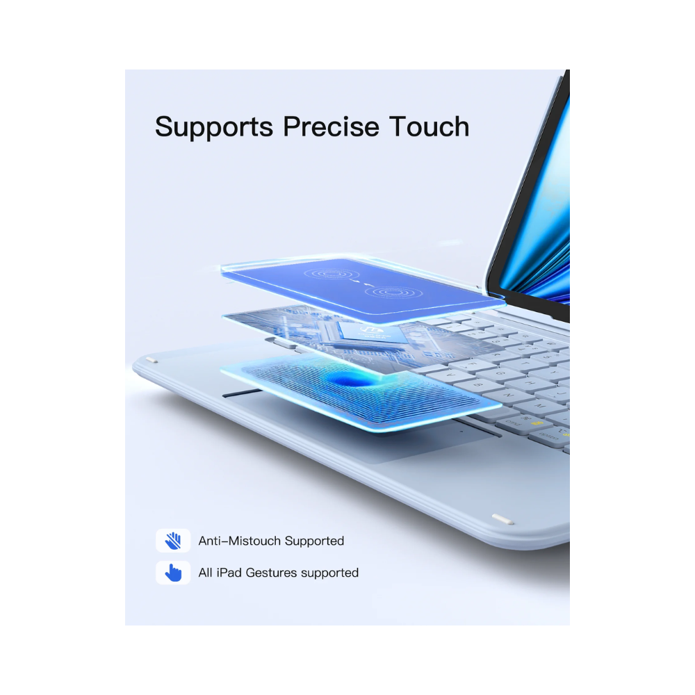 Inateck Keyboard Case For Ipad 11" 2025 Blue