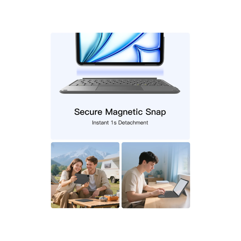 Inateck Keyboard Case For Ipad 11" 2025 Grey