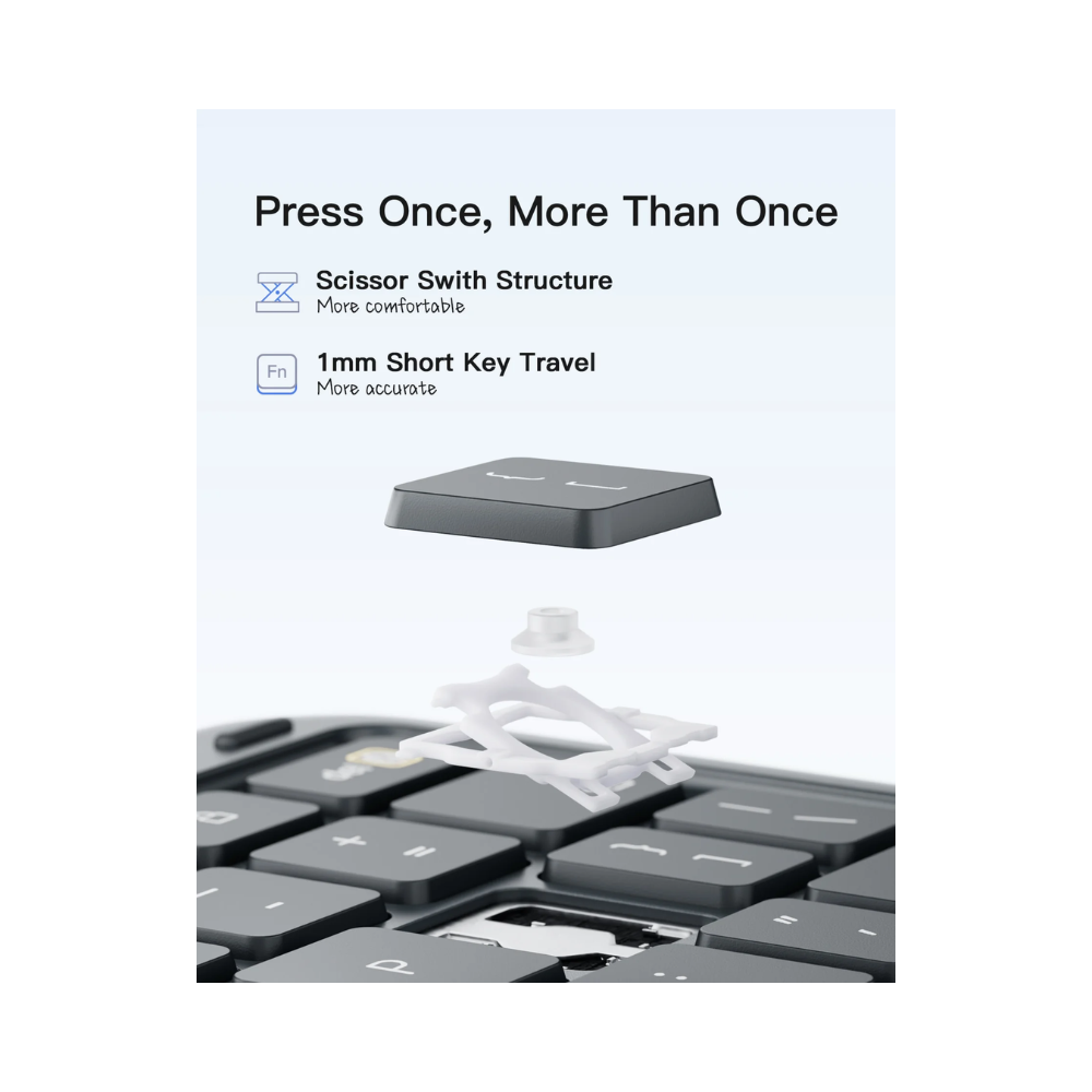 Inateck Keyboard Case For Ipad 11" 2025 Grey