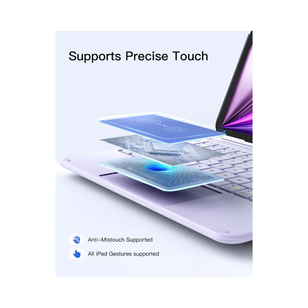 Inateck Keyboard Case For Ipad Air 11" 2024 Purple