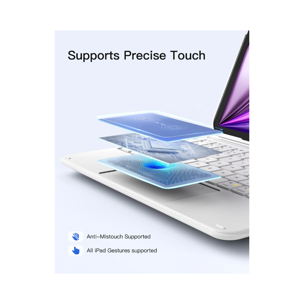 Inateck Keyboard Case For Ipad 11" 2025 White