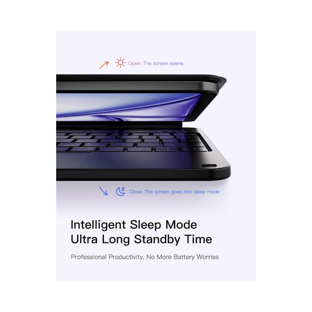 Inateck Magnetic Qwerty Keyboard For Ipad Air 11" Black