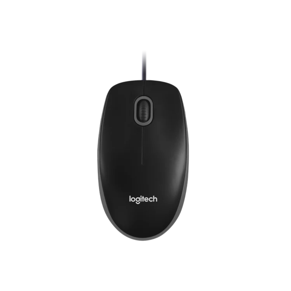Logitech B100 Wired USB Mouse Black