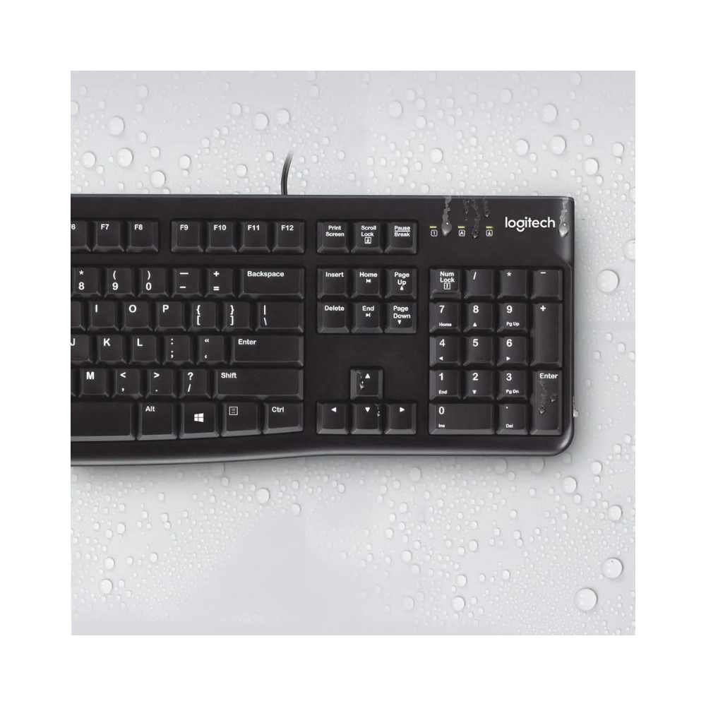 Logitech K120 Wired USB Keyboard Black