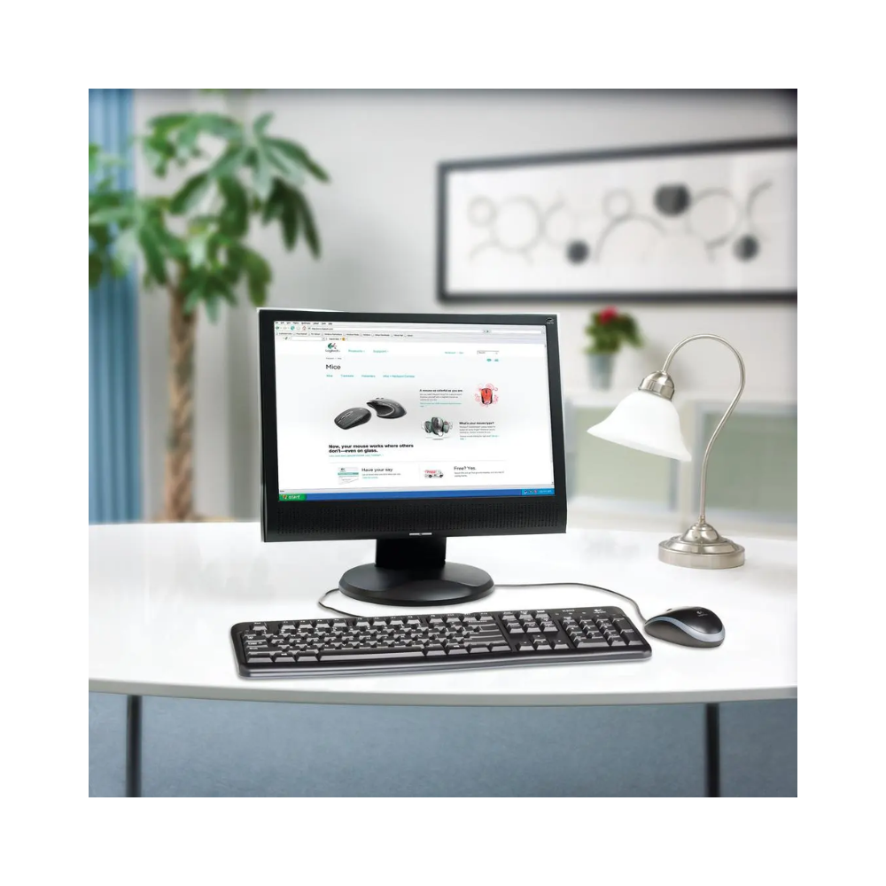 Logitech K120 Wired USB Keyboard Black