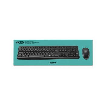 Logitech MK120 Wired Desktop Keyboard & Mouse Set