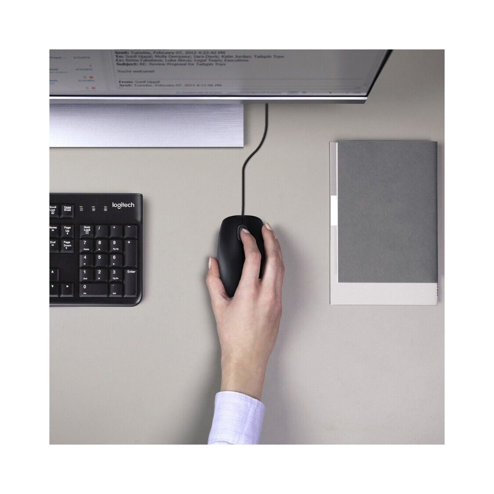 Logitech MK120 Wired Desktop Keyboard & Mouse Set