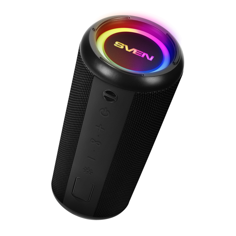 Sven Waterproof portable speaker with backlight Bluetooth USB-flash and microSD card support