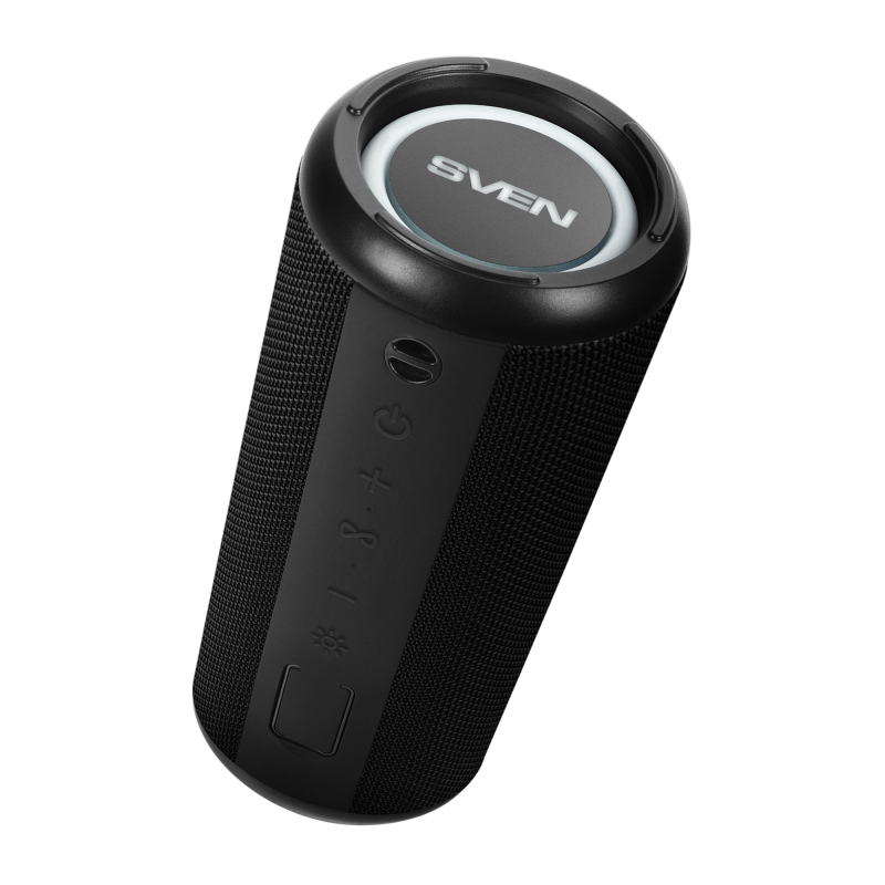 Sven Waterproof portable speaker with backlight Bluetooth USB-flash and microSD card support