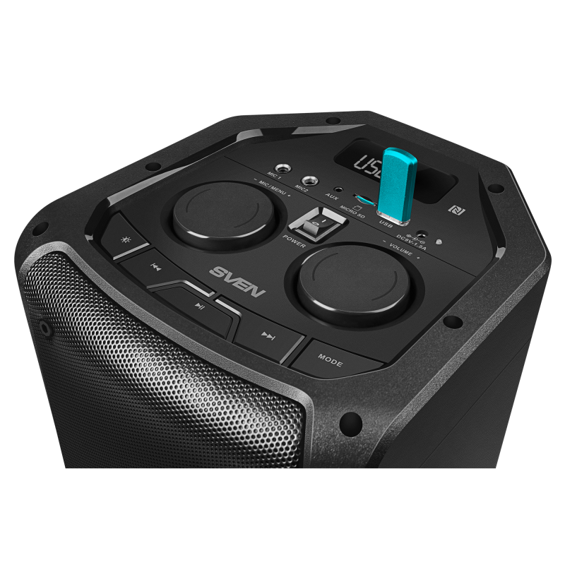 Sven Party speaker system with Bluetooth, karaoke and FM radio