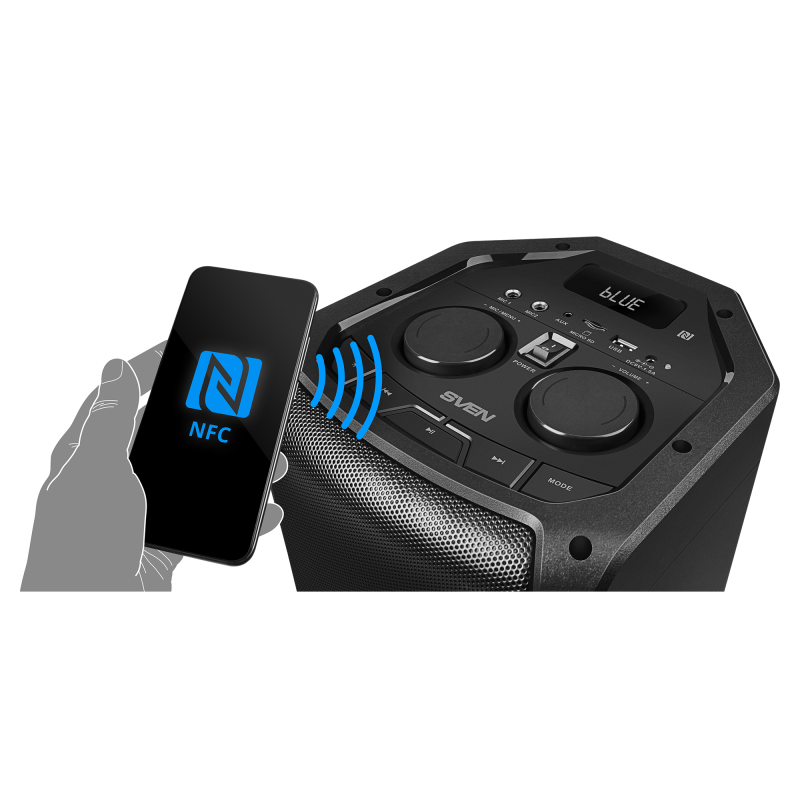 Sven Party speaker system with Bluetooth, karaoke and FM radio