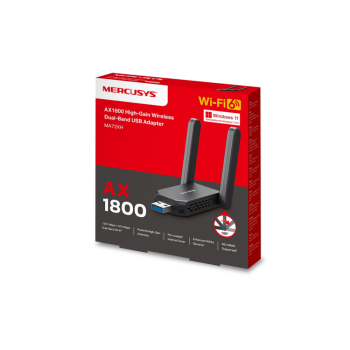 Mercusys MA72XH AX1800 High-Gain USB Adapter