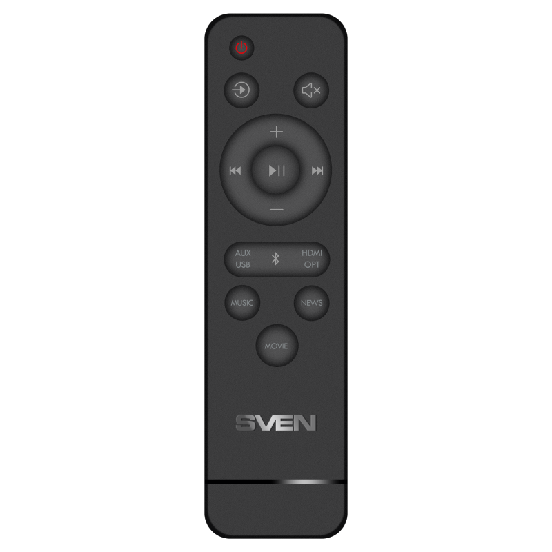 Sven Soundbar for TV Output power 80 W Digital HDMI (ARC) Bluetooth LED display