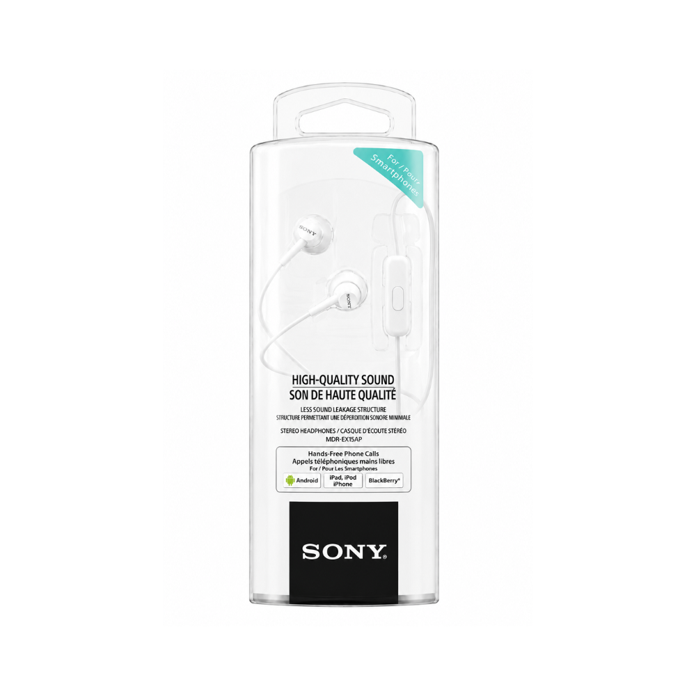 Sony EX110AP In-Ear Handsfree Headphones White