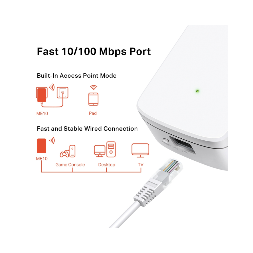 Mercusys ME30 AC1200 Wi-Fi Range Extender UK PLUG