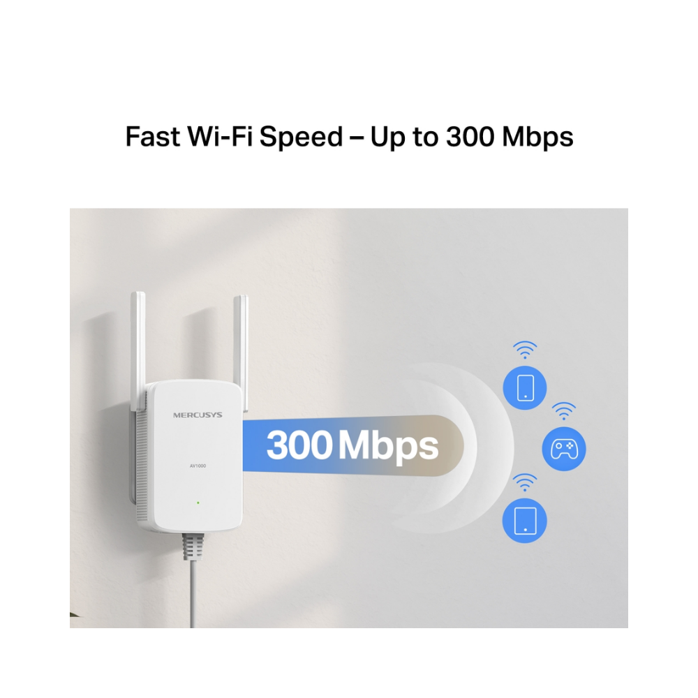 Mercusys MP510 AV1000 Gigabit Powerline Wi-Fi Kit UK PLUG